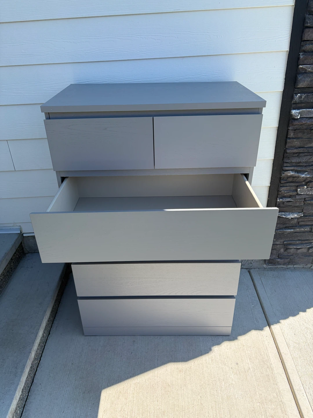 IKEA MALM Tall dresser in grey colour - photo 3