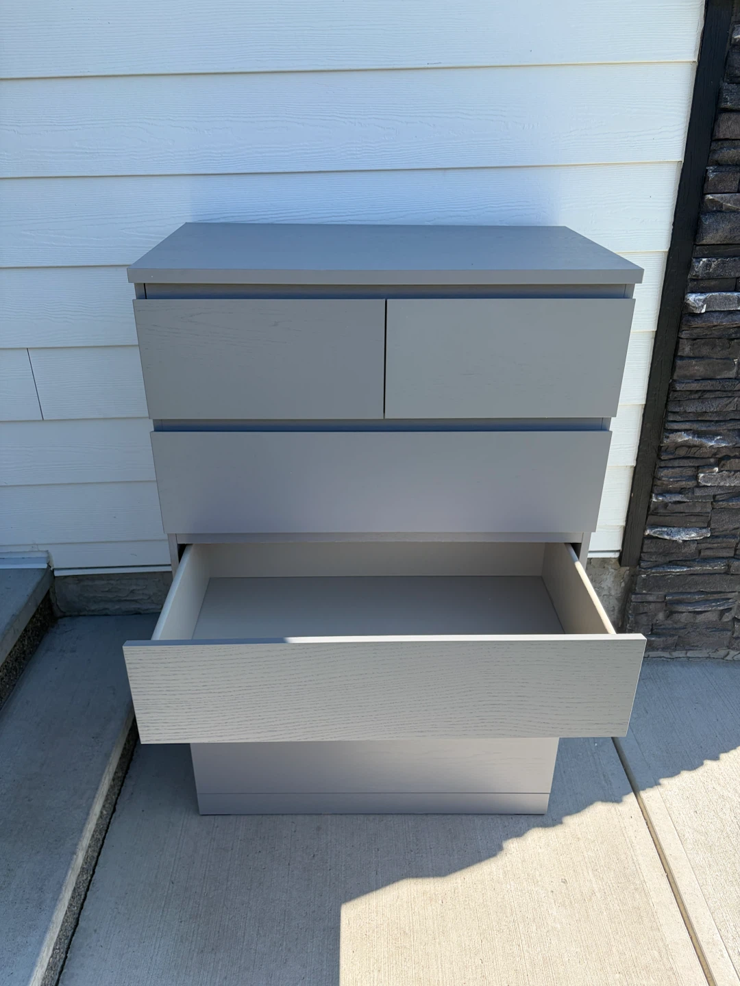 IKEA MALM Tall dresser in grey colour - photo 4