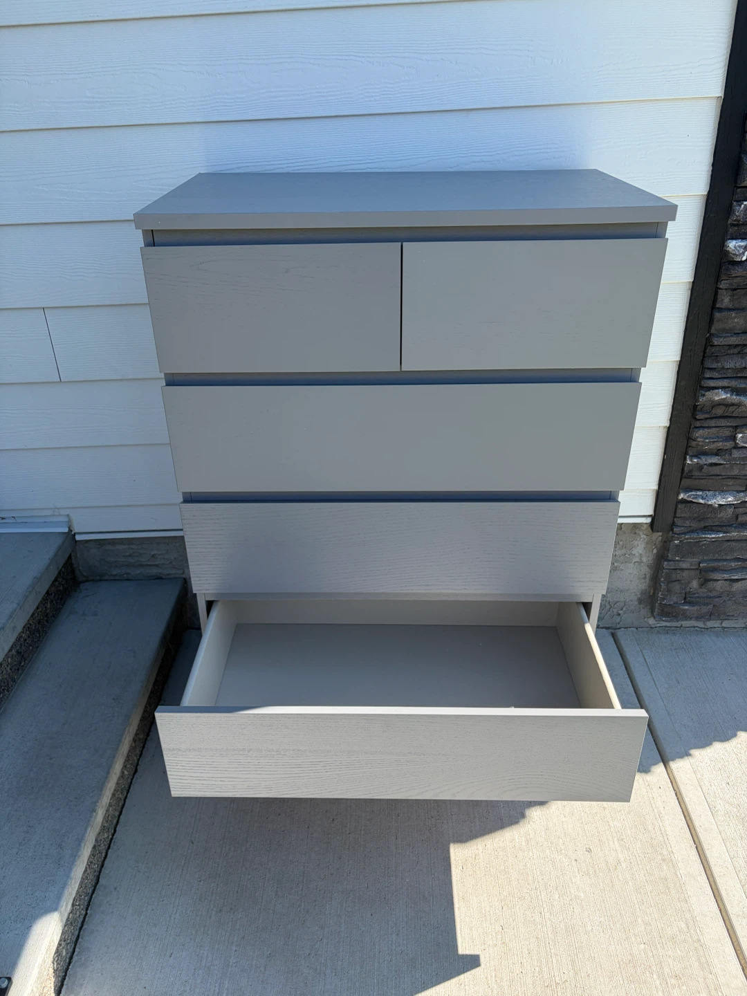 IKEA MALM Tall dresser in grey colour - photo 5