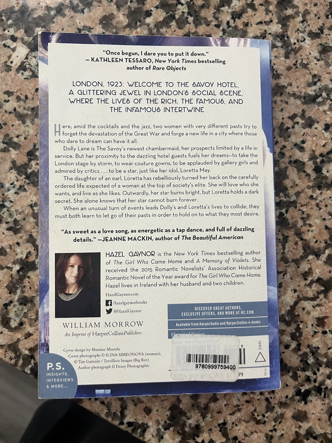 The Girl from the Savoy by Hazel Gaynor - Novel - photo 2
