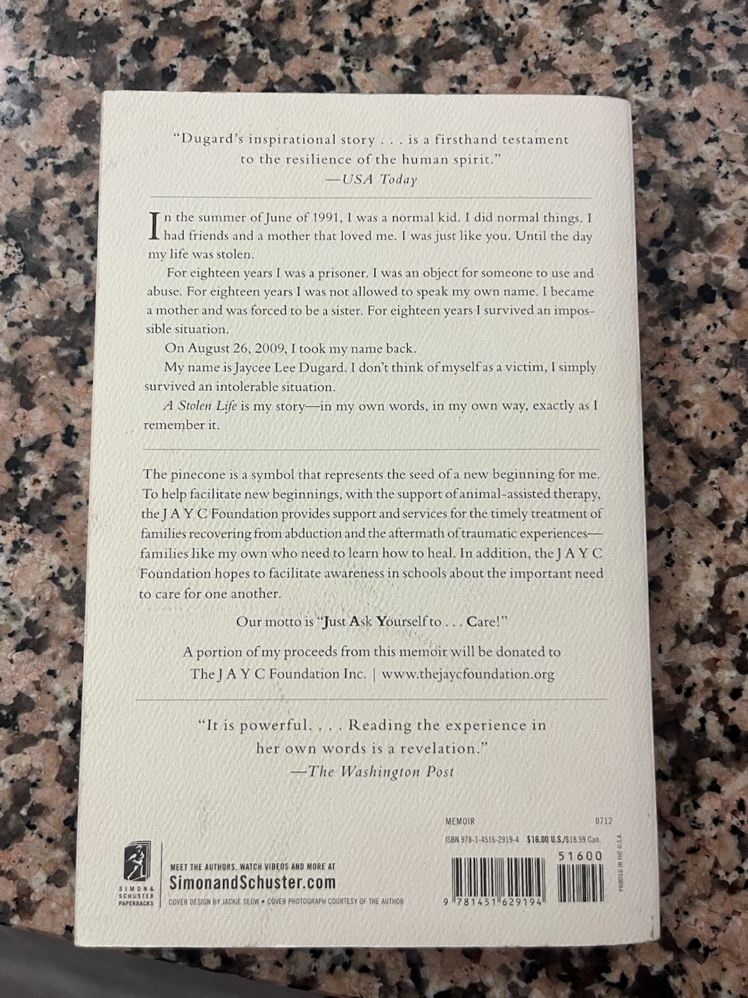 A Stolen Life Memoir by Jaycee Dugard - photo 2