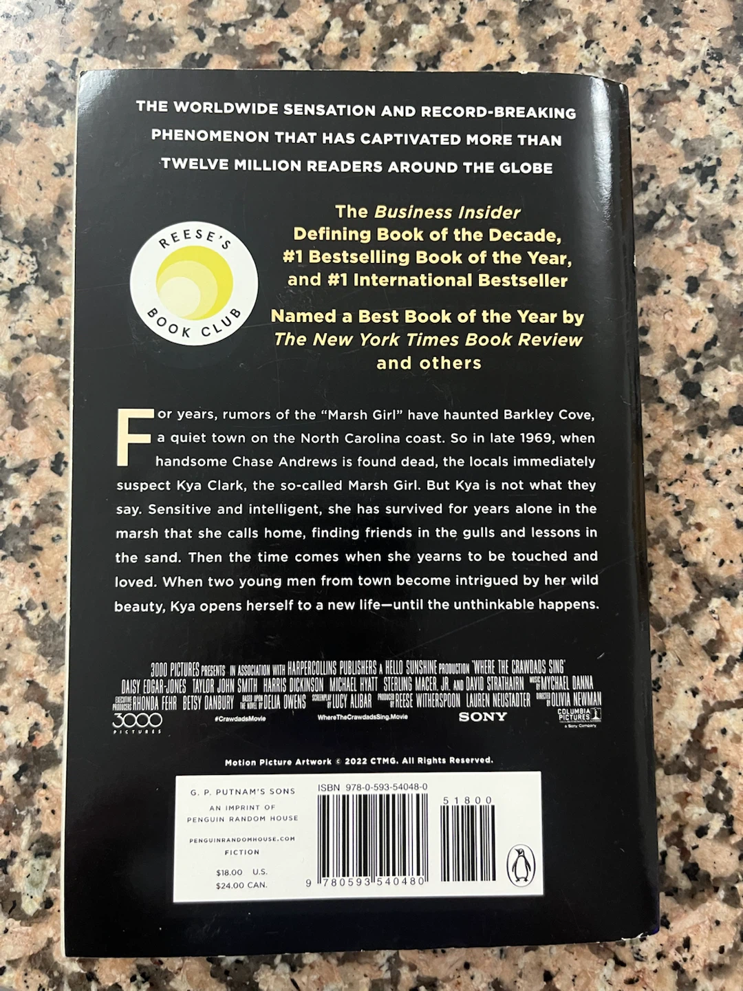 Where the Crawdads Sing by Delia Owens Novel - photo 2