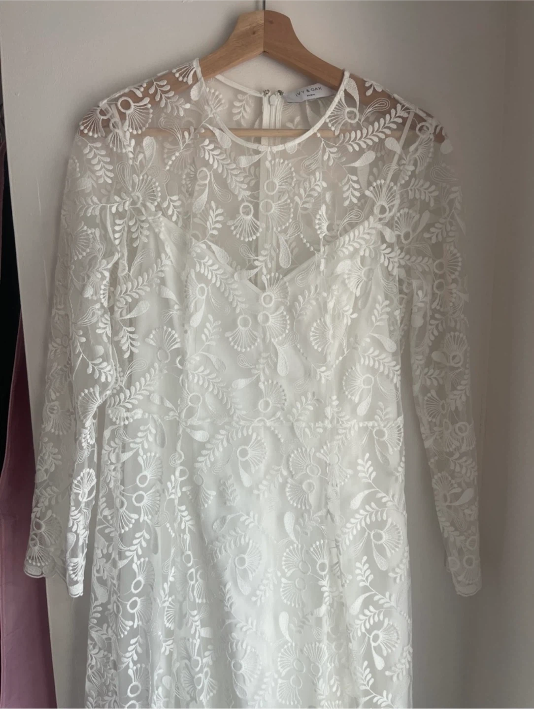 Bridal Two-Piece Embroidered Overlay Wedding Dress size 8 - photo 3