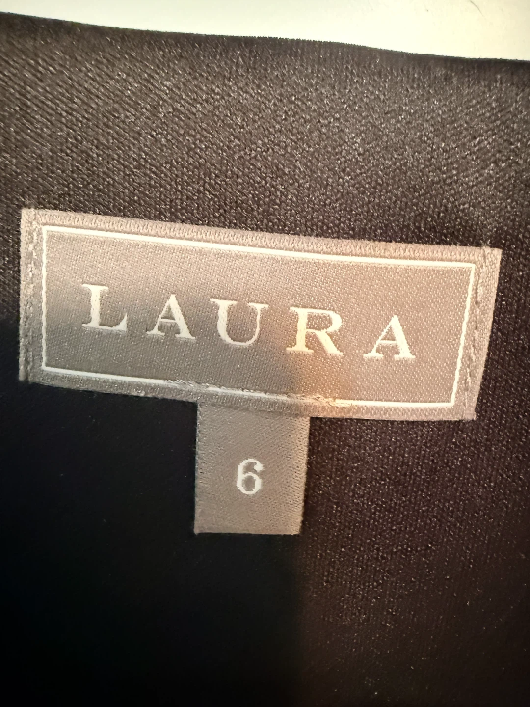Laura Black Dress with Pink Floral Overlay - photo 5