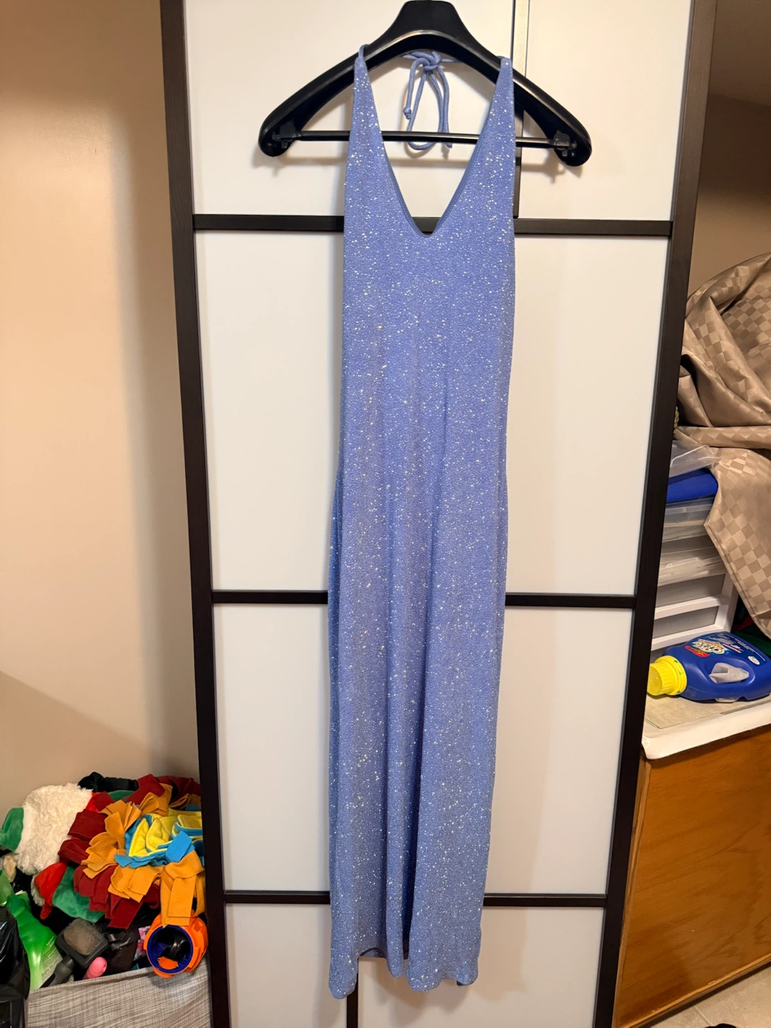 Laura Petites Sparkly Halter Maxi Dress - photo 3
