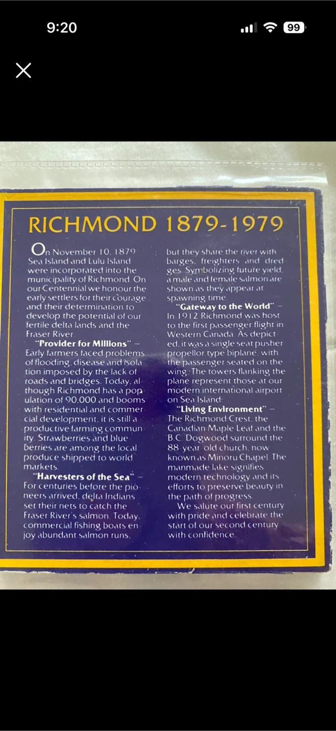 Richmond 79 Centennial Commemorative Coin Set - photo 4