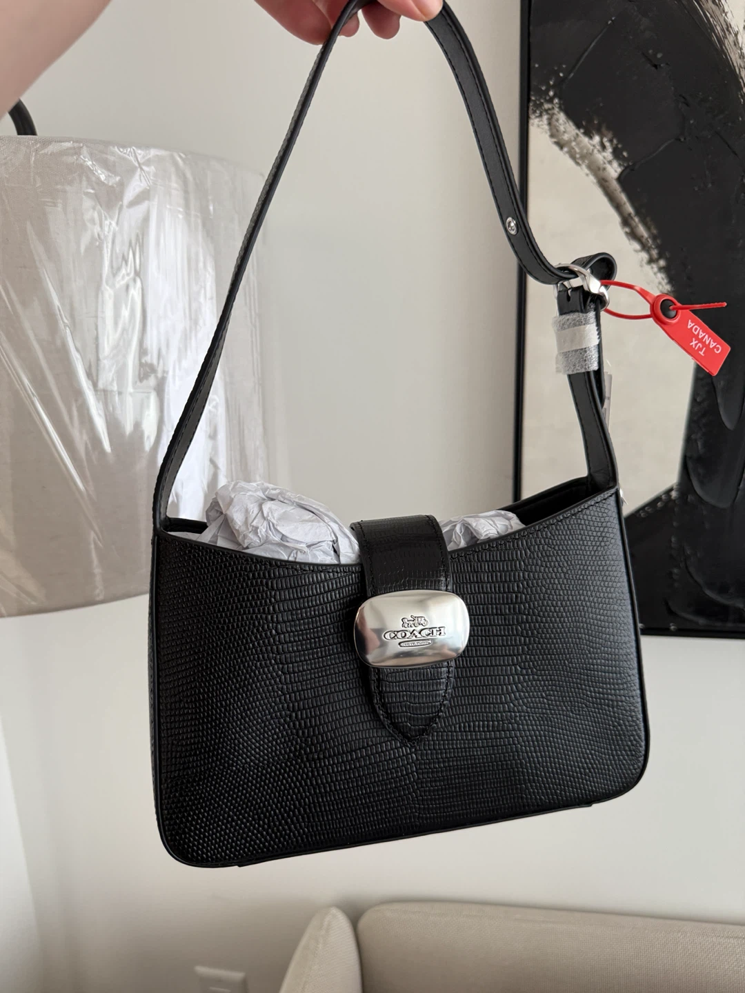 Coach Liz Eliza Shoulder Bag - Black