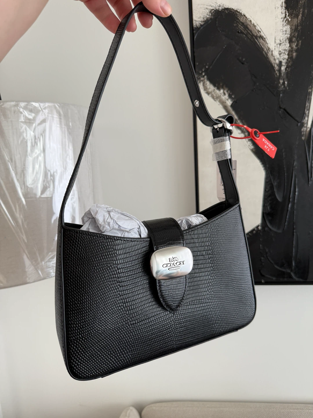 Coach Liz Eliza Shoulder Bag - Black - photo 2