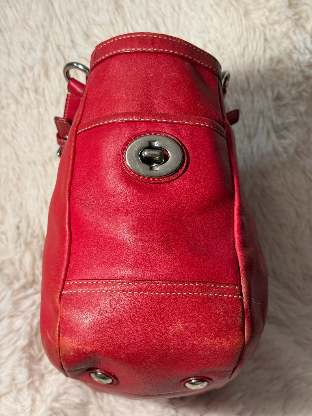 Vintage Coach Red Leather Handbag ✨ - photo 3