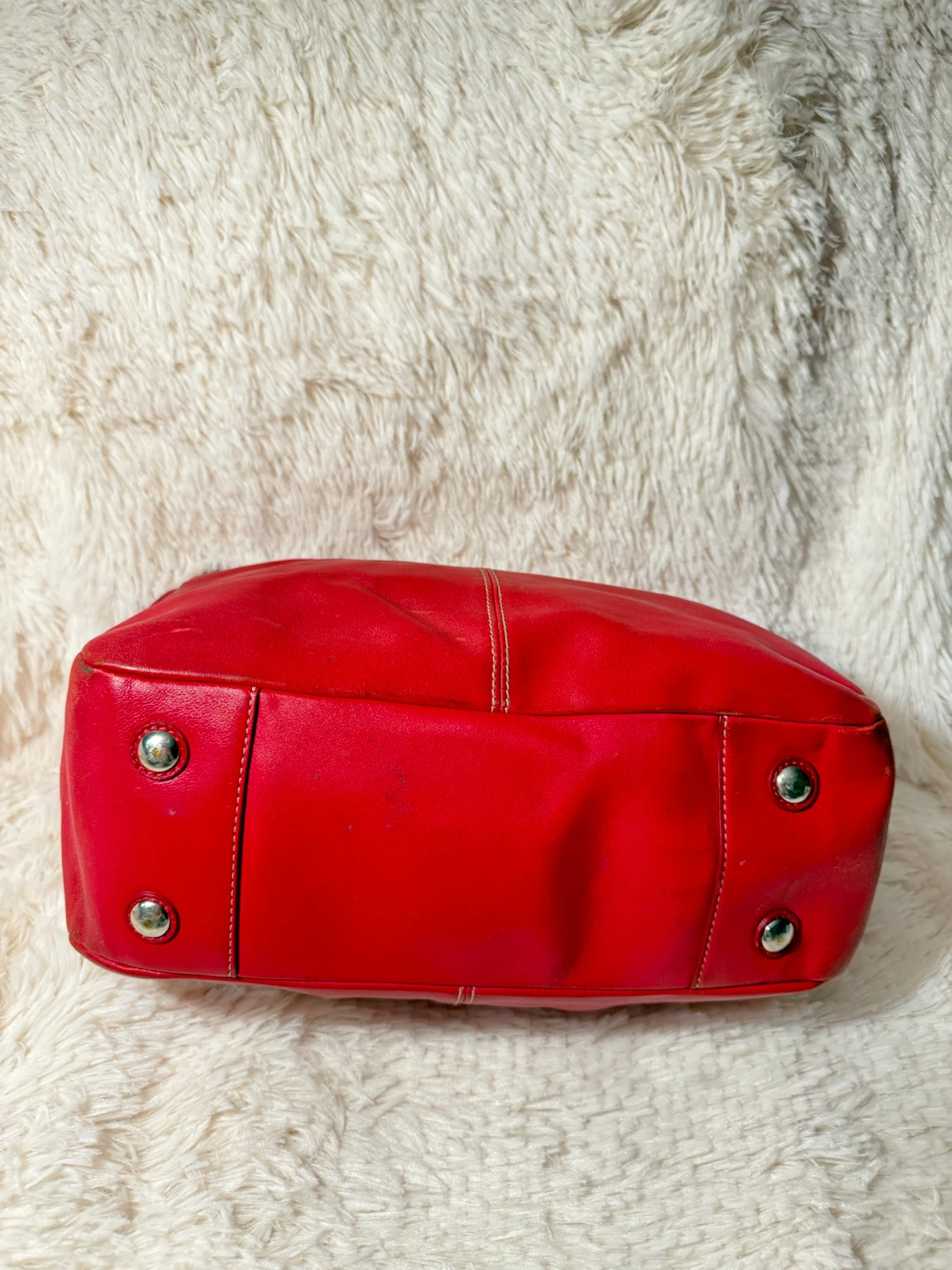 Vintage Coach Red Leather Handbag ✨ - photo 5