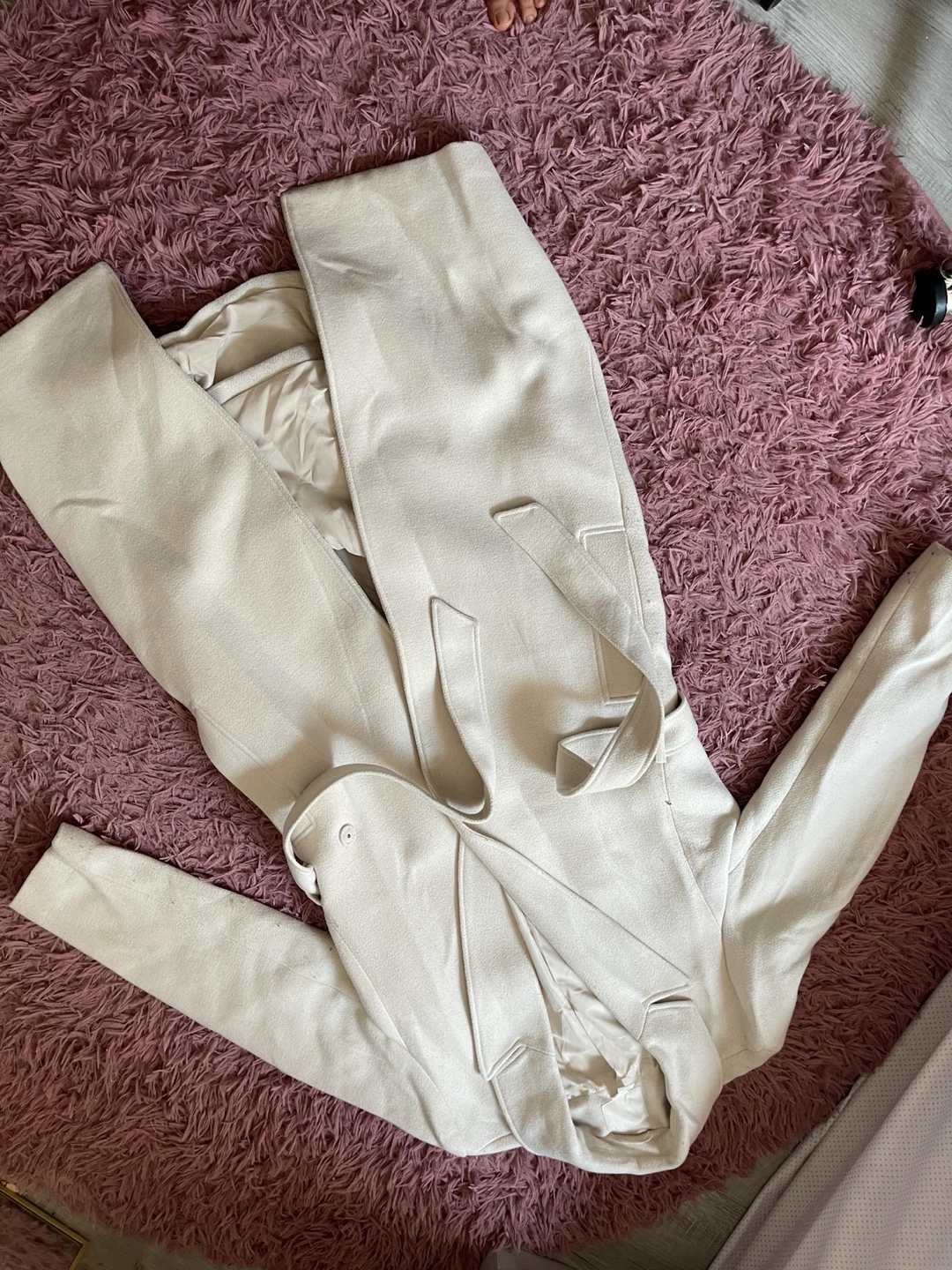H&M Beige Wool Blend Coat EUR 38 - photo 3
