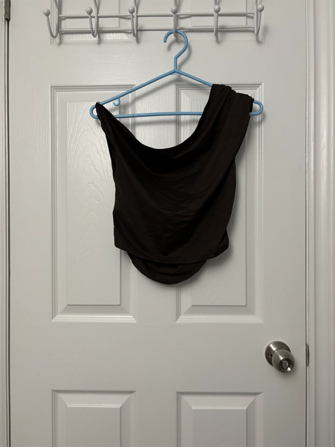Brown Asymmetrical Top