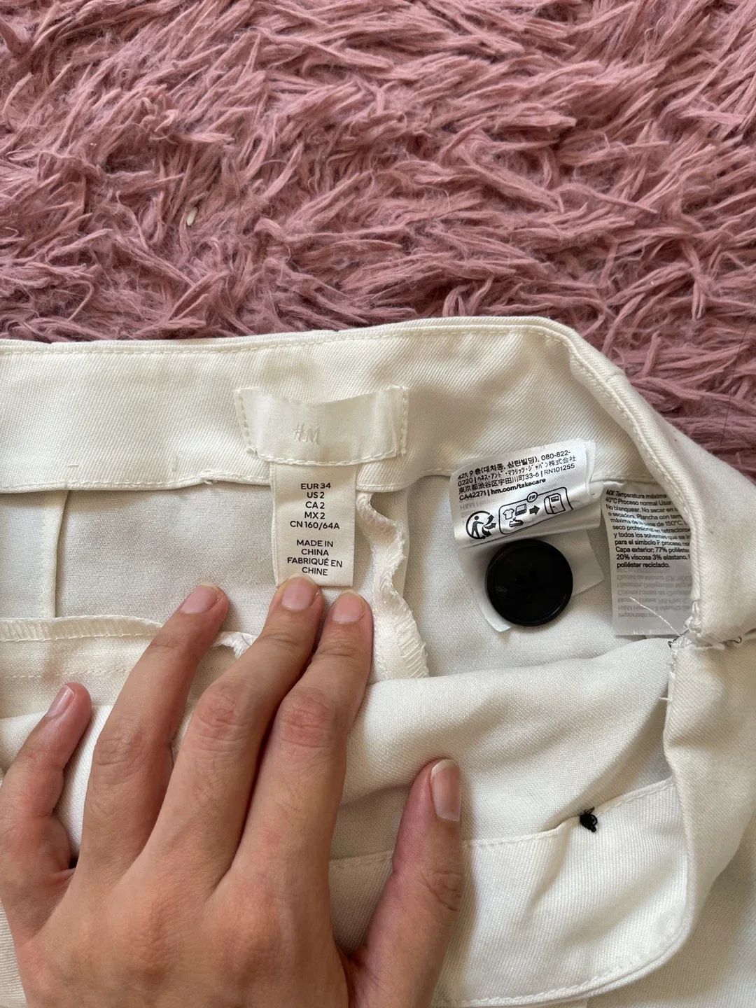 H&M White Wrap Skirt Size US 2 - photo 2