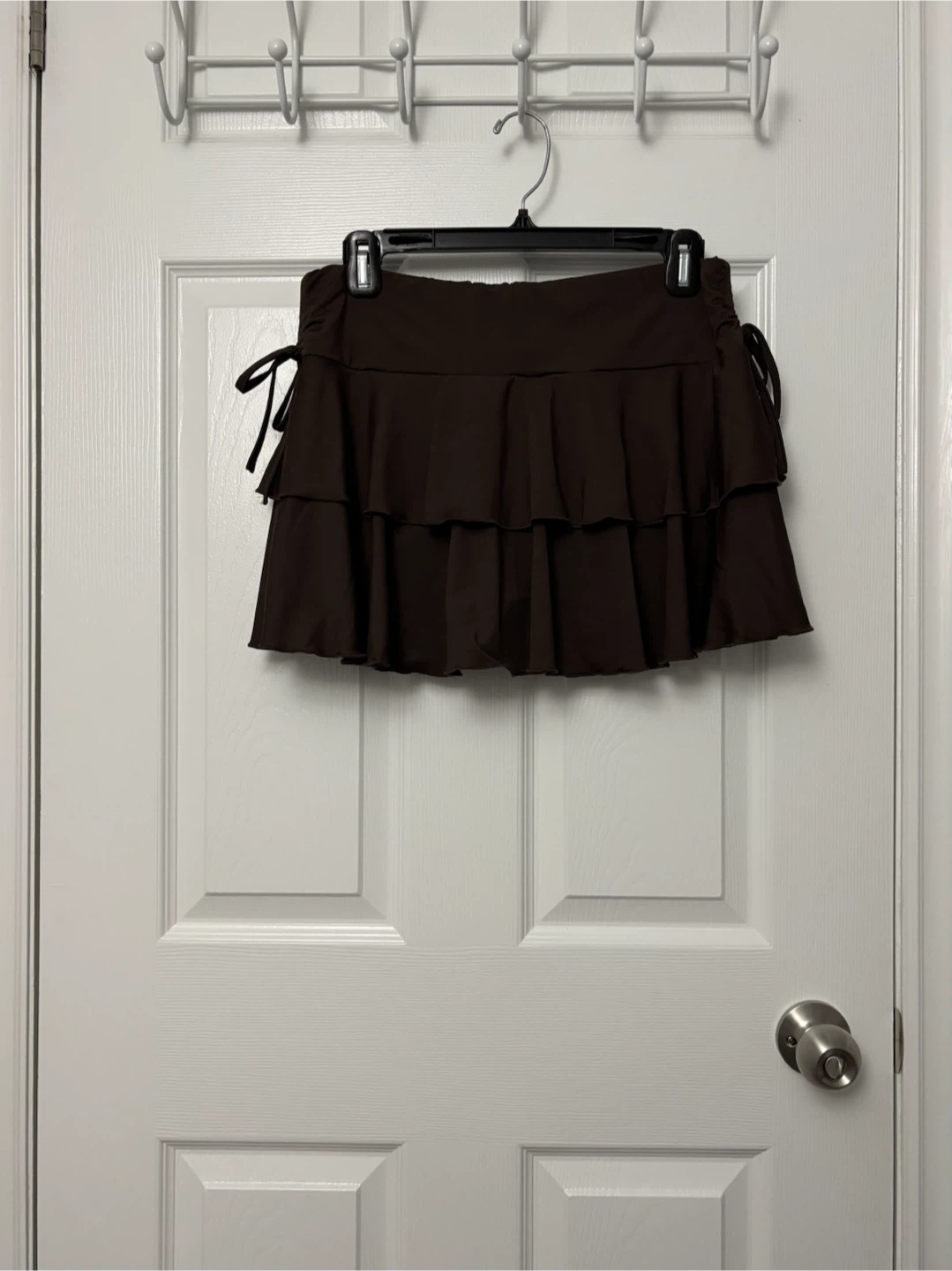 Brown Ruffled Skirt