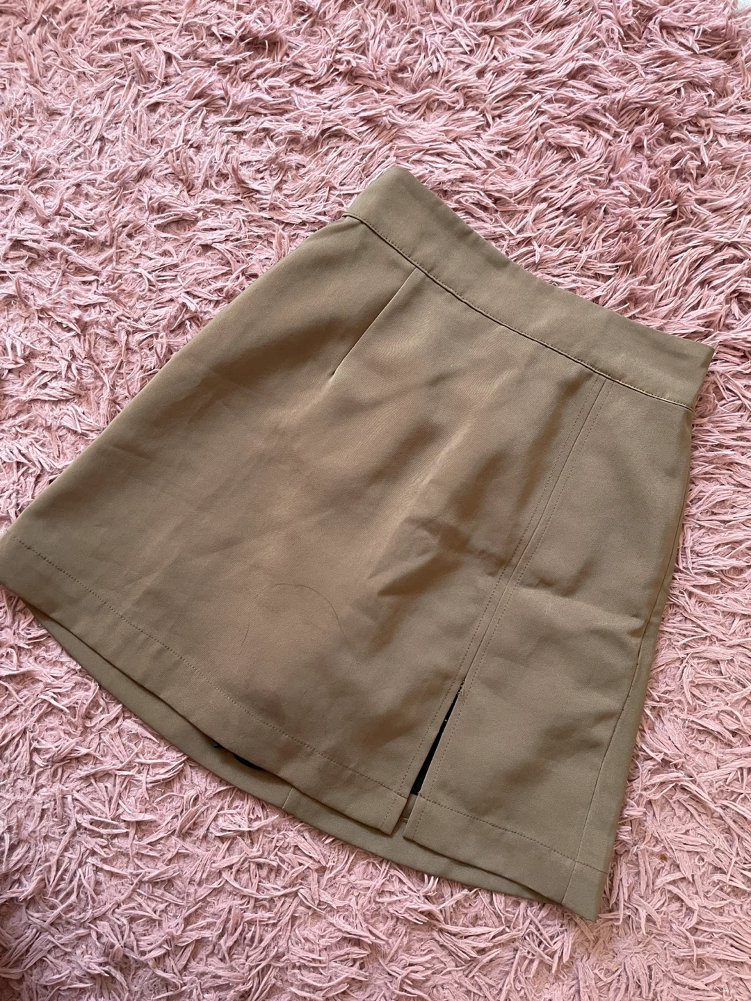 Mini skort olive dark brown