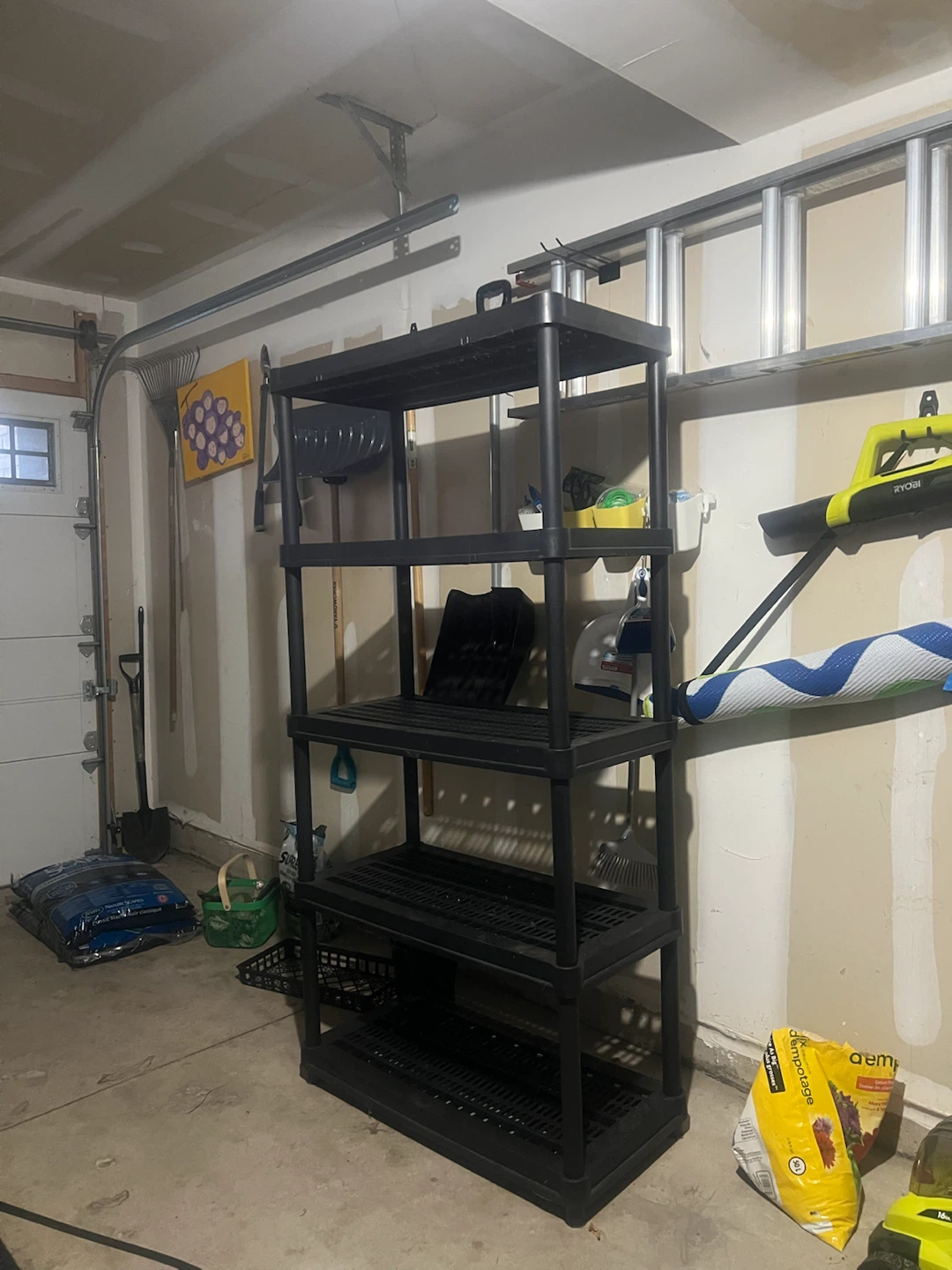 Black 5-Shelf Storage Unit