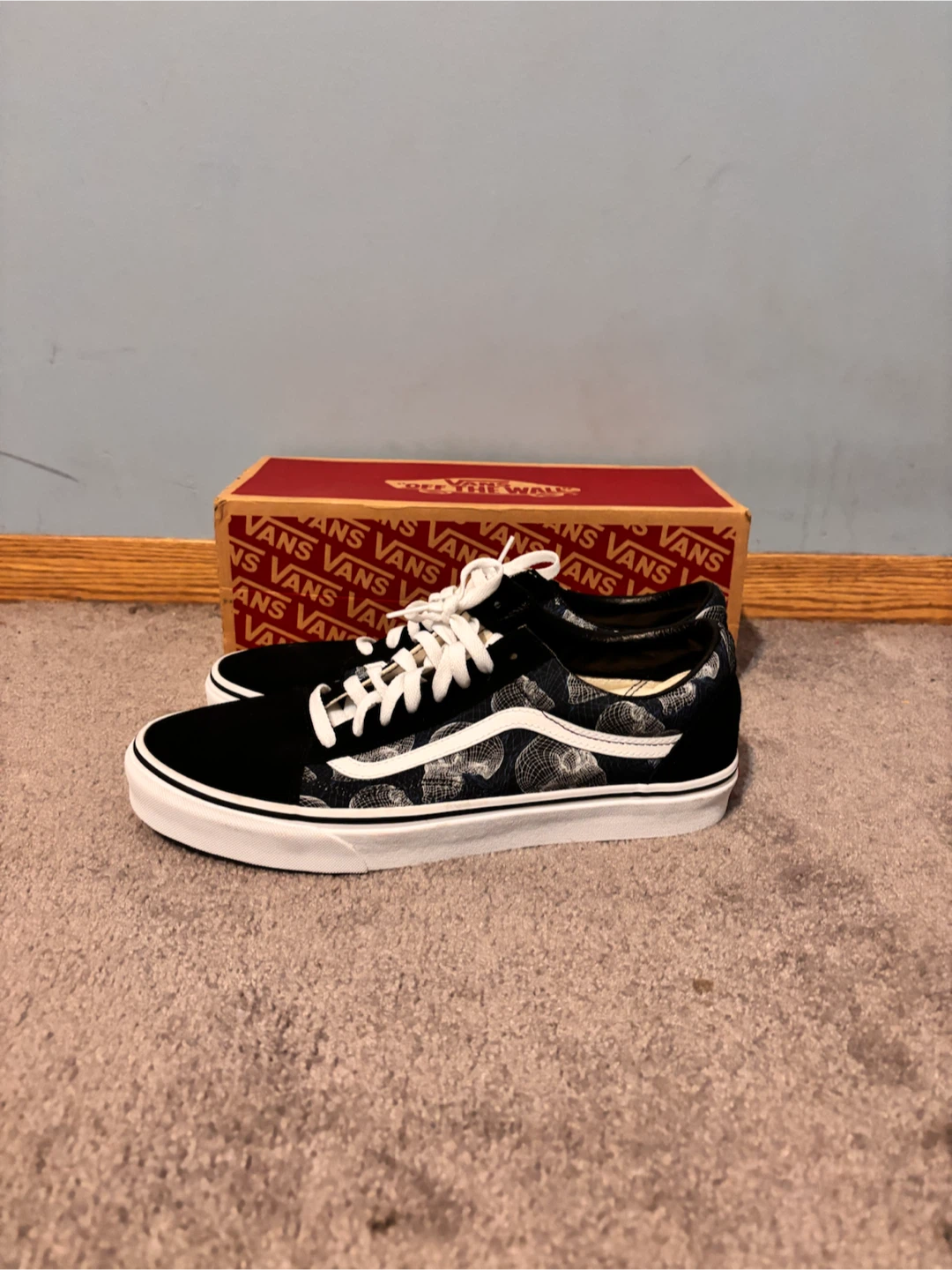 Vans Old Skool Black & White Pattern Shoes co