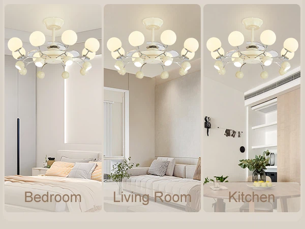 Ceiling Fan Chandelier with Lights - photo 2