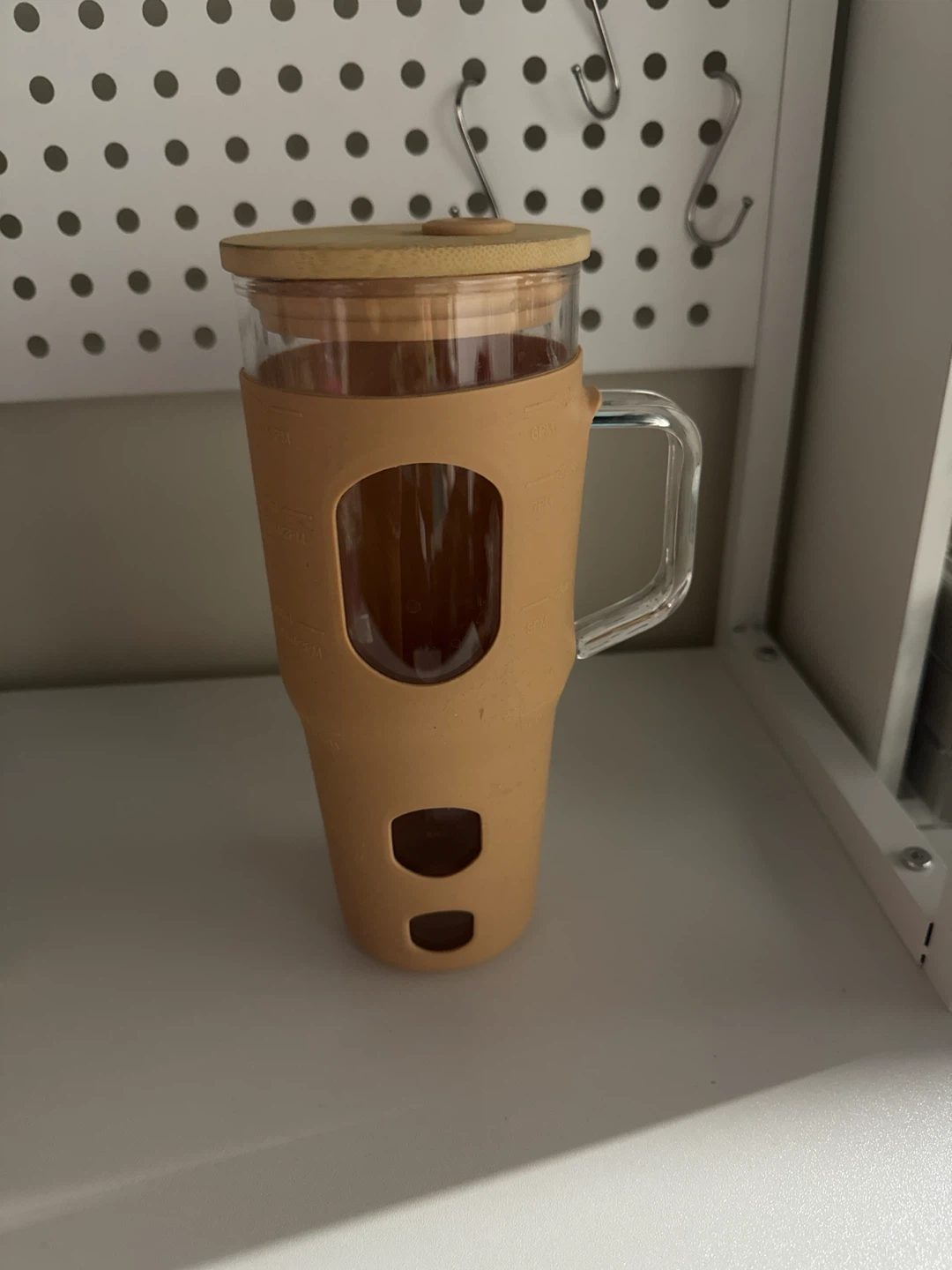 Glass Tumbler with Lid and Sleeve