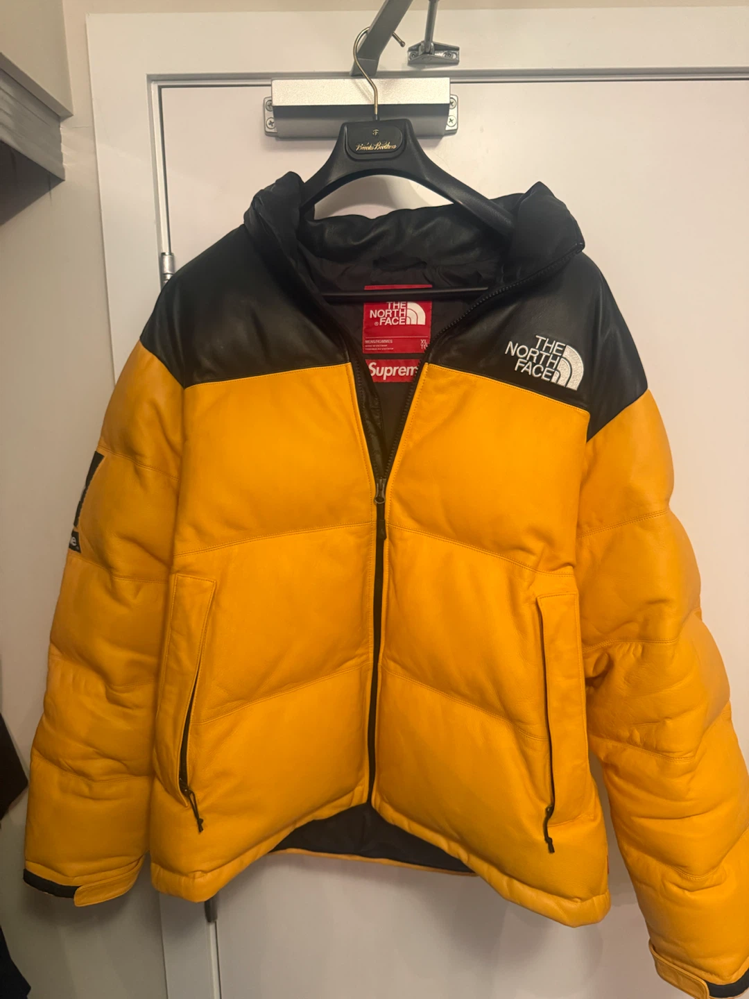 Supreme The North Face Leather Puffer Jacket