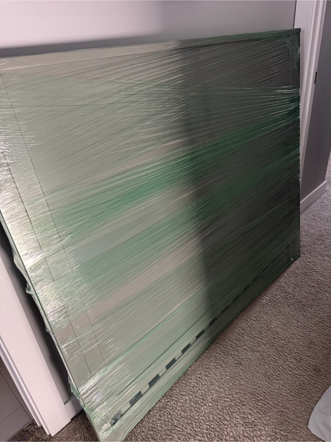 Grey Crib and Mattress Set