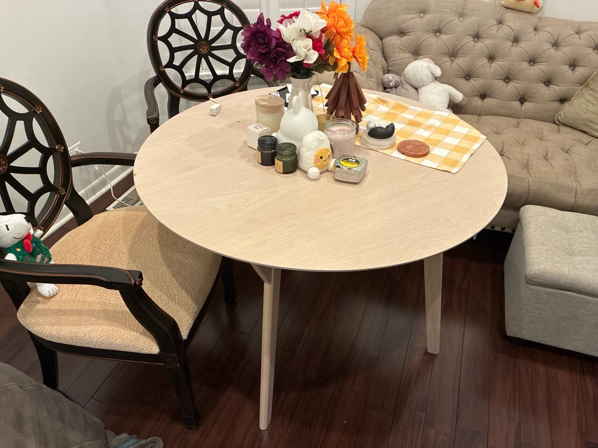 Round Wood Dining Table