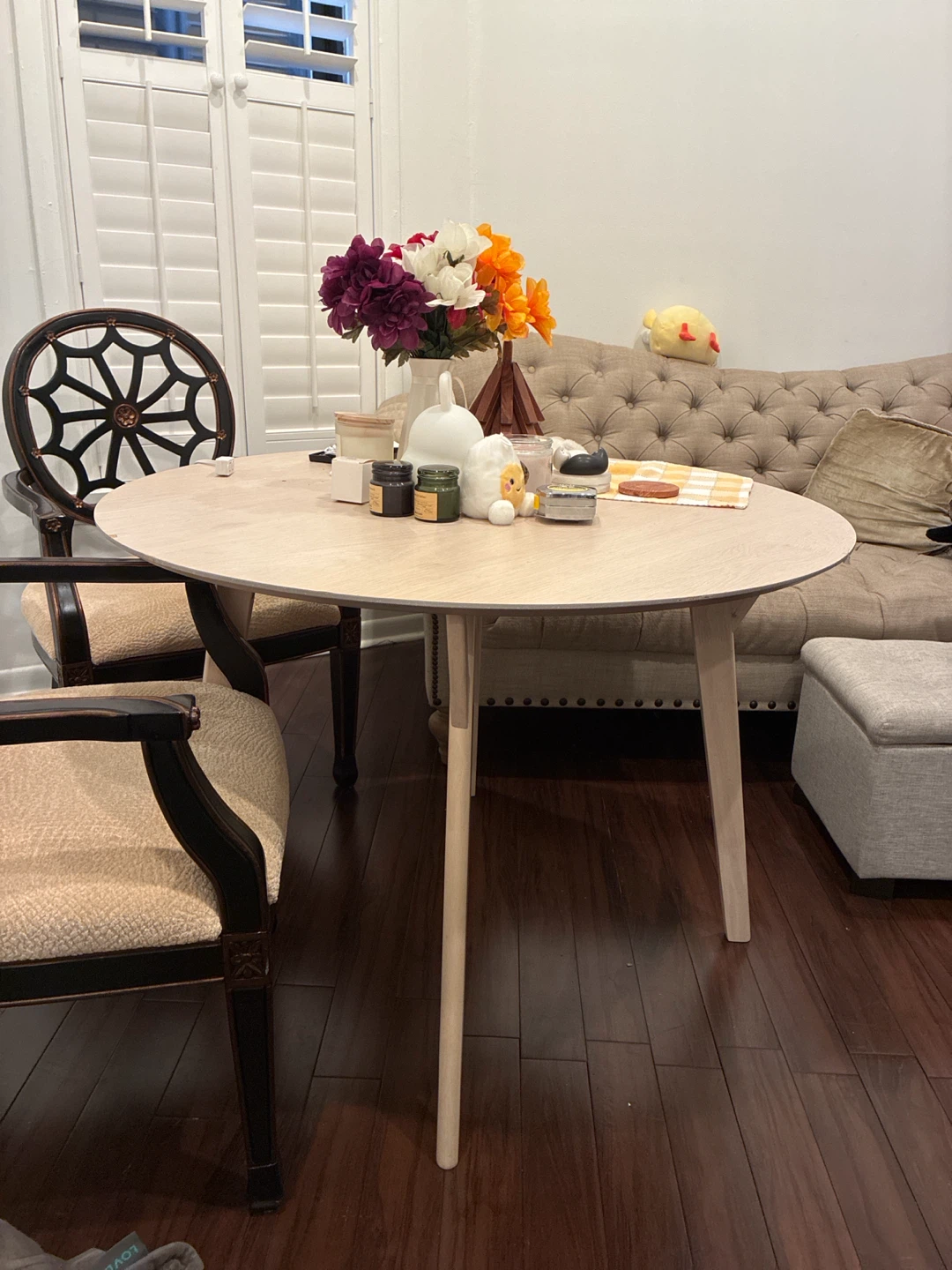 Round Wood Dining Table - photo 2