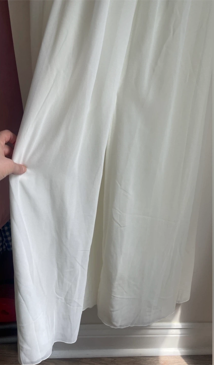 Bridal Sweetheart Maxi Wedding Dress with Floral Lace size 8 - photo 5