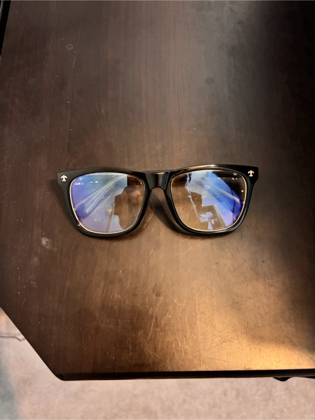 Black Rectangular Blue Light Glasses