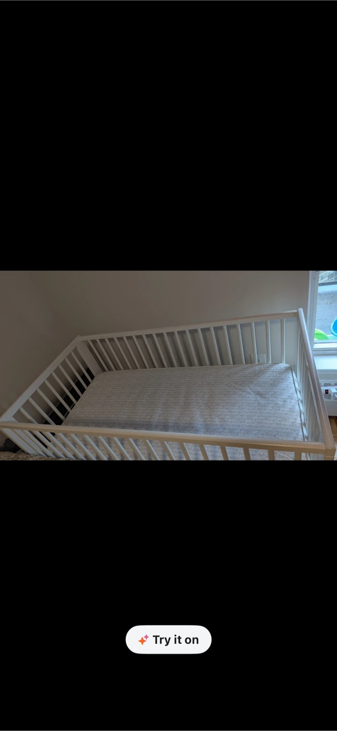White Baby Crib without Mattress - photo 2