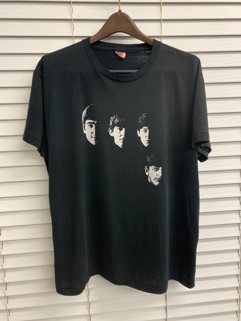 Vintage The Beatles Black T-Shirt XL