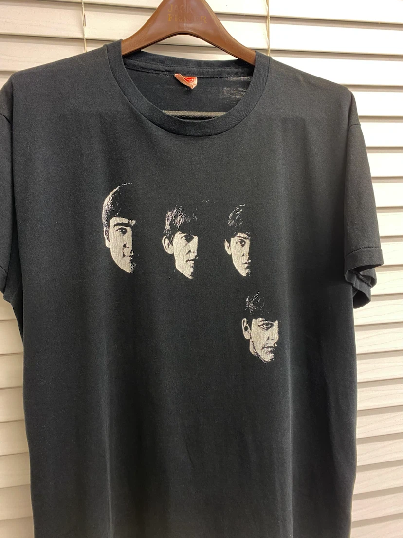 Vintage The Beatles Black T-Shirt XL - photo 2