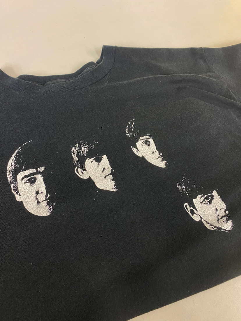 Vintage The Beatles Black T-Shirt XL - photo 3
