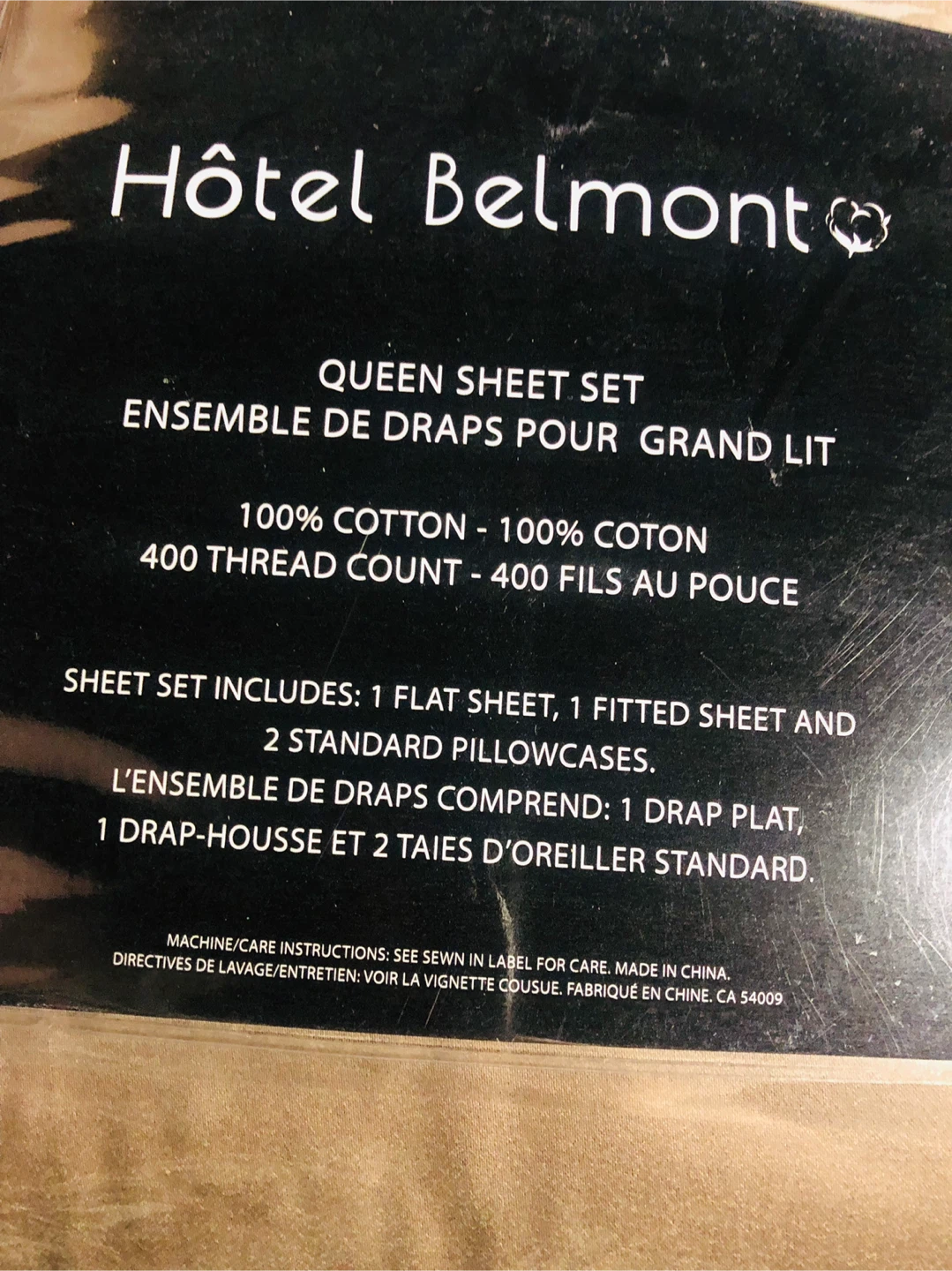 Hôtel Belmont Queen Sheet Set - 100% Cotton, 400 Thread Count - photo 2