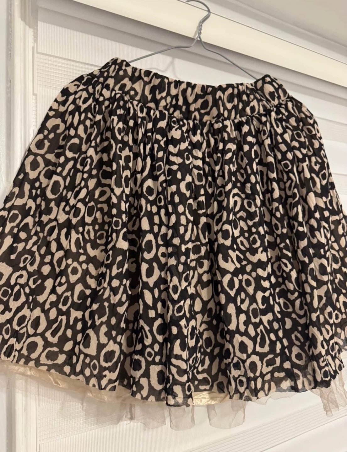 a.r.w. Leopard Print Skirt Size M