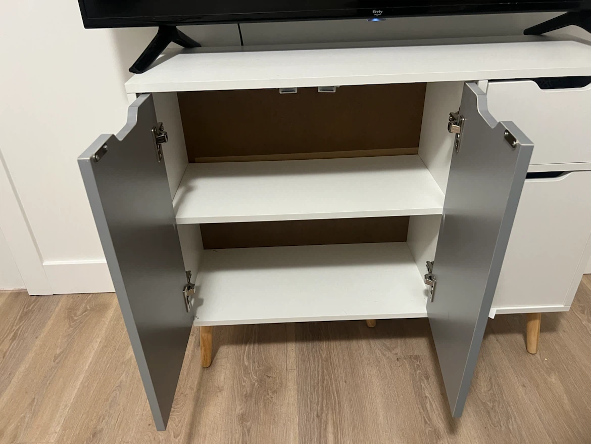 A1 Fire 50inch TV with storage cabinet - photo 5