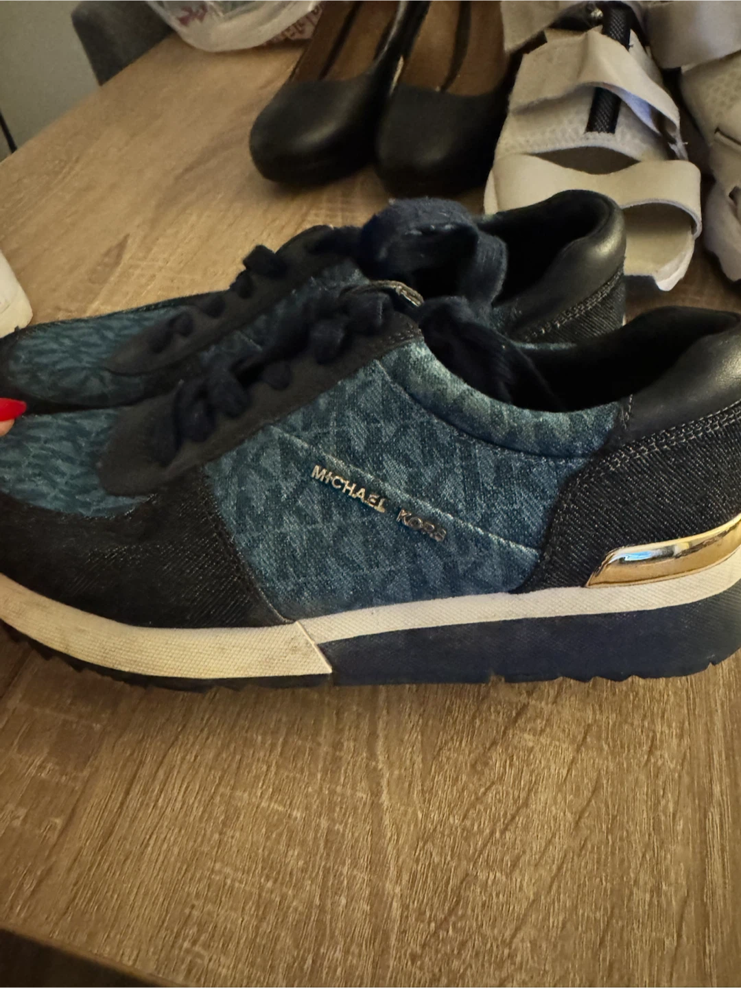 Michael Kors Denim Logo Sneakers