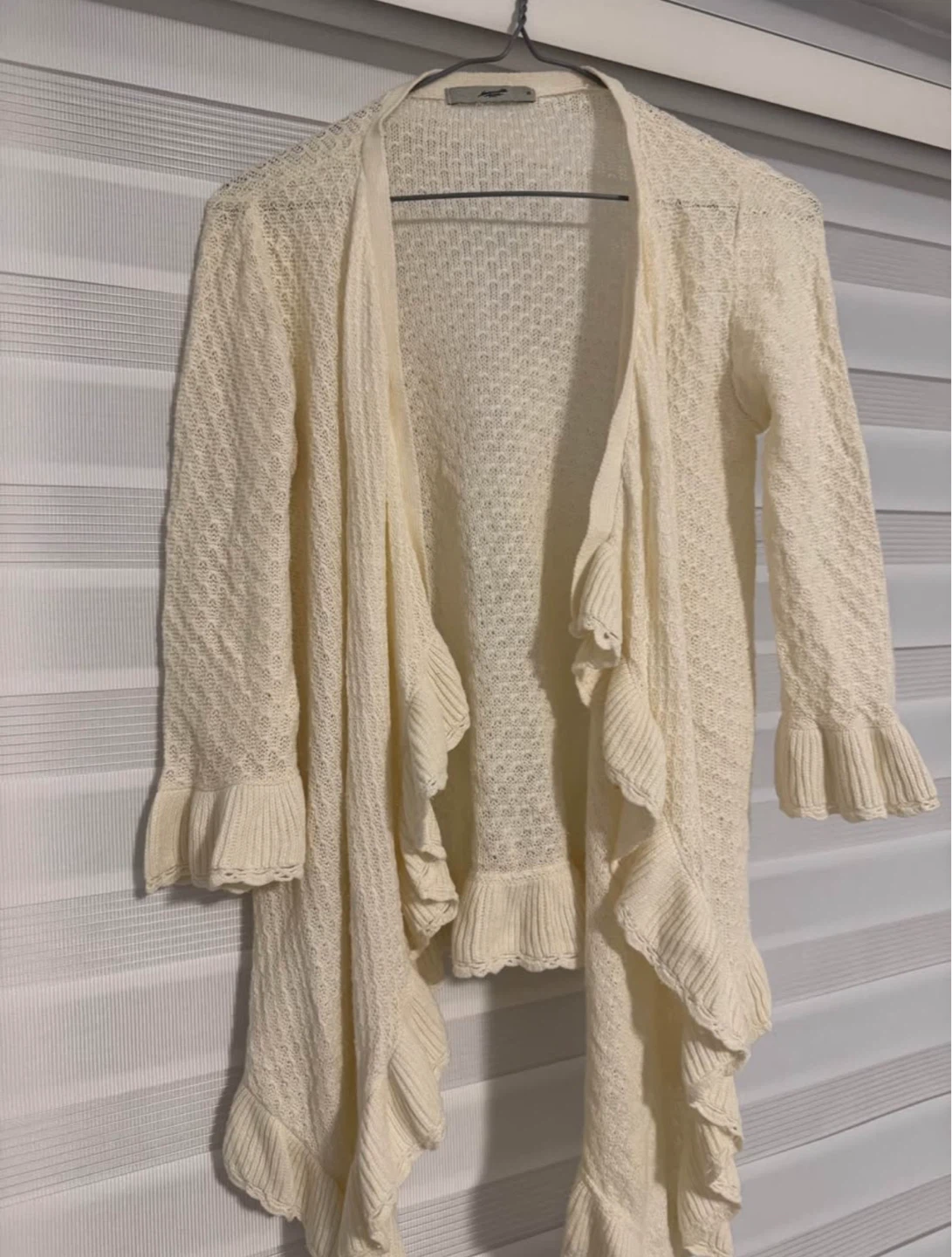 Honeysuckle Rose Women's Cream Knit Cardigan Size M