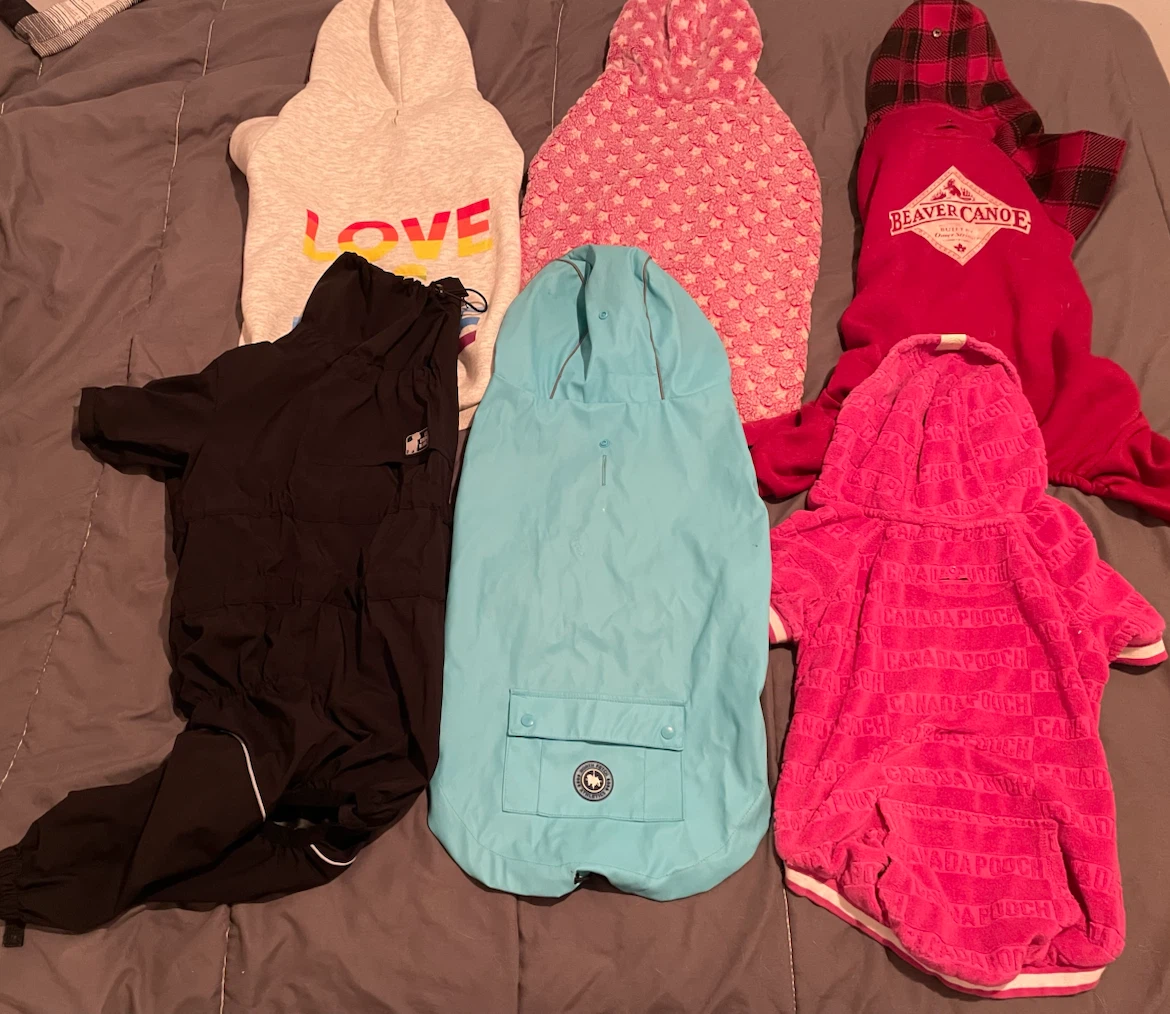 20” Dog Clothing Lot