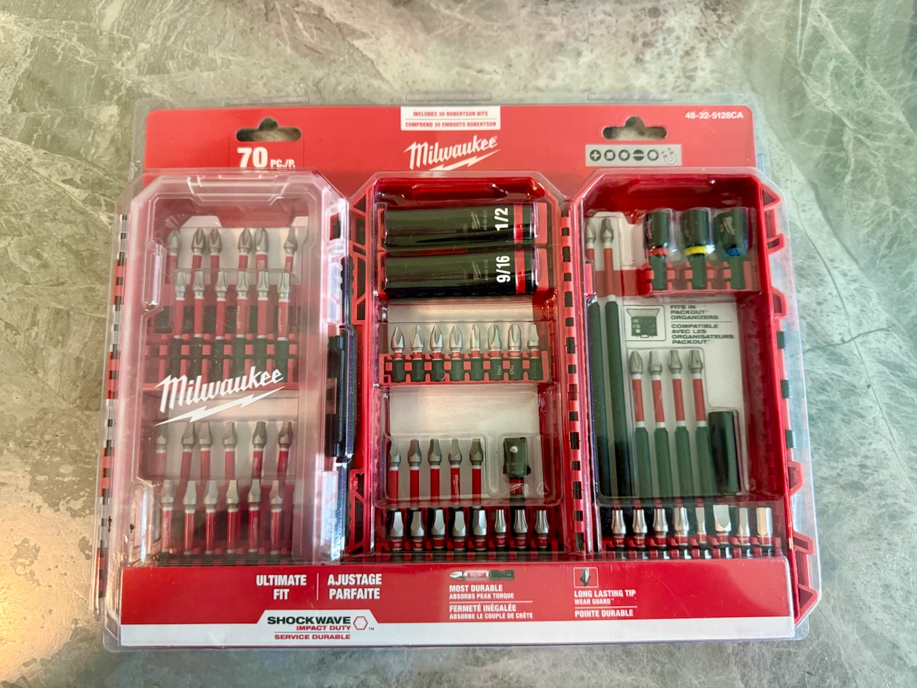 Milwaukee SHOCKWAVE Impact Duty Driver Bit Set (70-Piece)