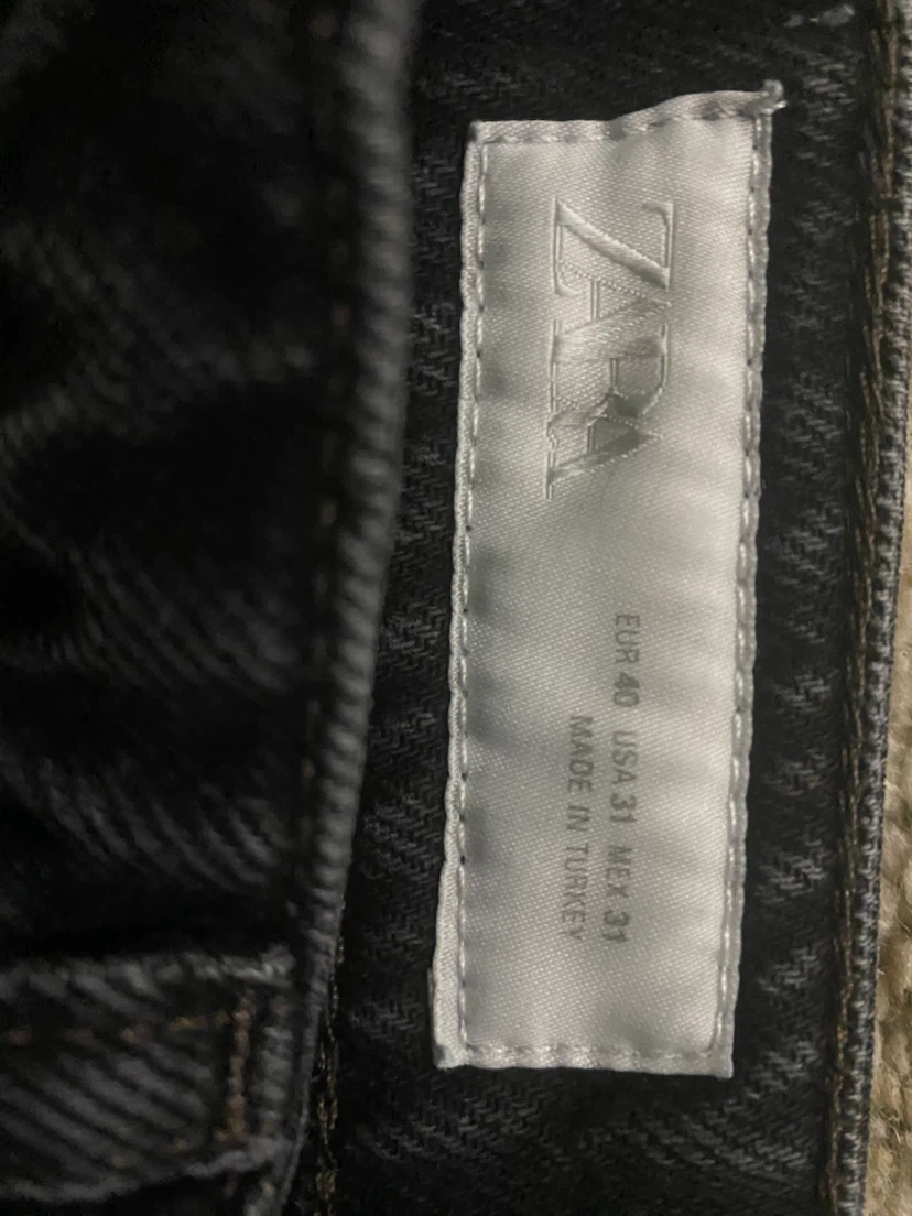 Zara Black Denim Baggy Jeans - photo 2