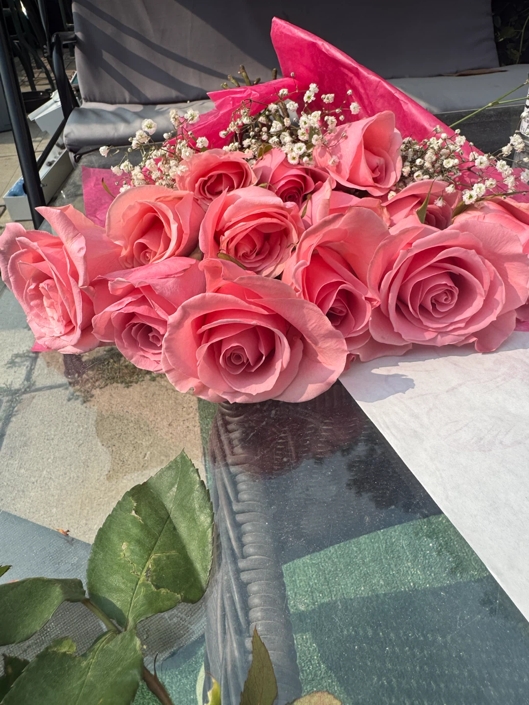 Dozen Red Roses Bouquet - photo 4