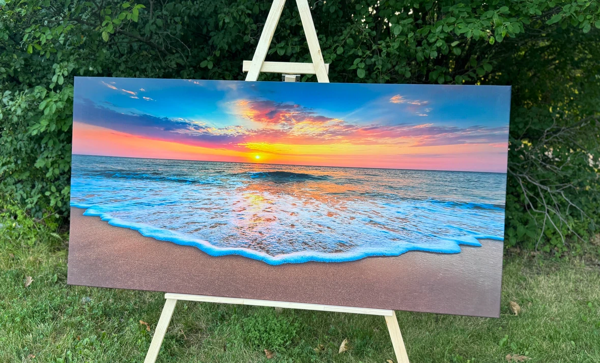 Sunset Ocean Canvas Wall Art - photo 2