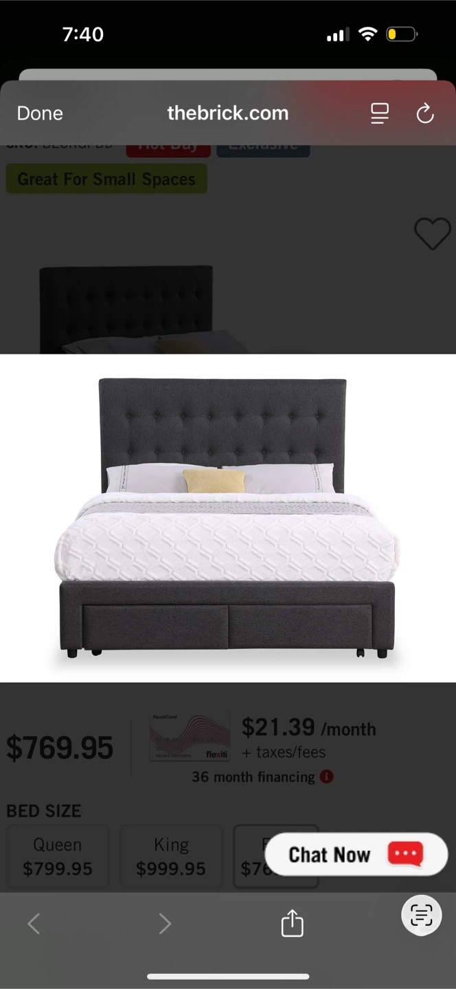 Grey Upholstered Bed Frame with Storage Drawers - photo 3