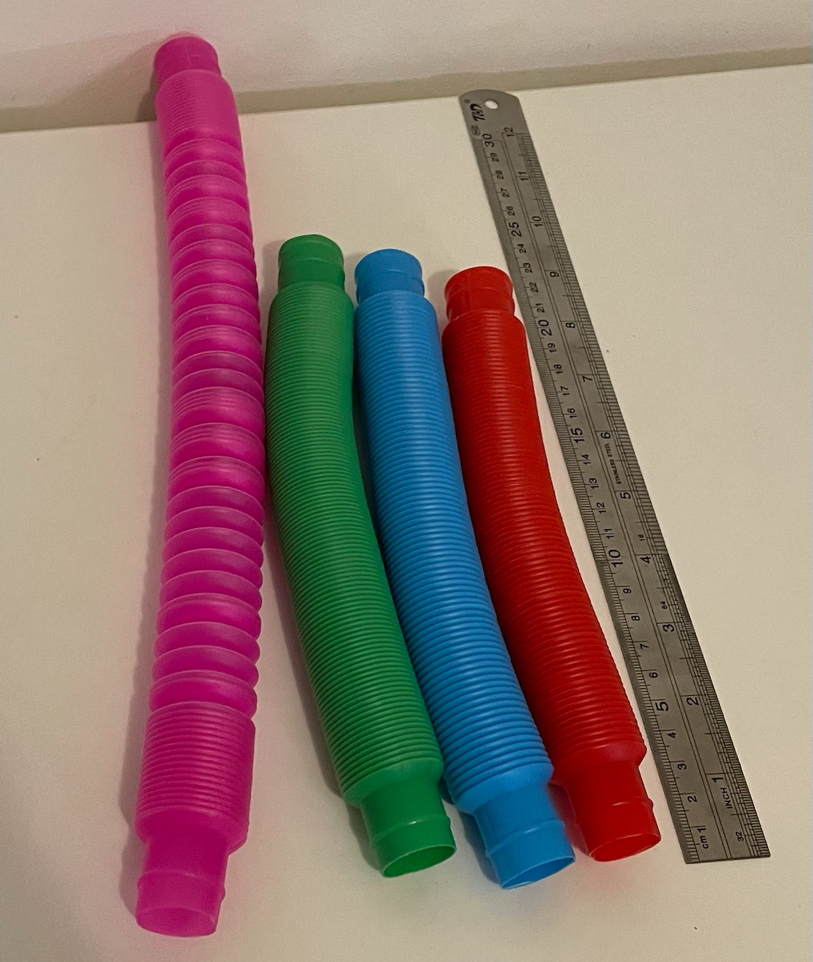 4-Pack Pop Tube Fidget Toys - Assorted Colours - photo 2