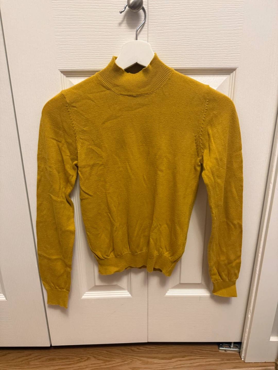 Mustard Yellow Mock Neck Sweater