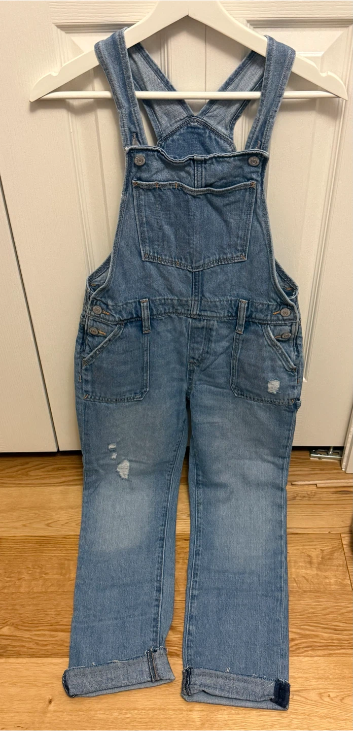 Girl's Denim Overalls