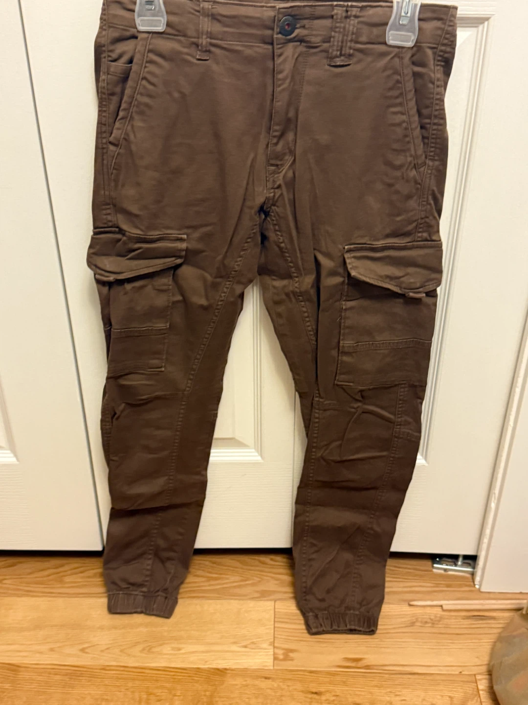 Brown Cargo Jogger Pants