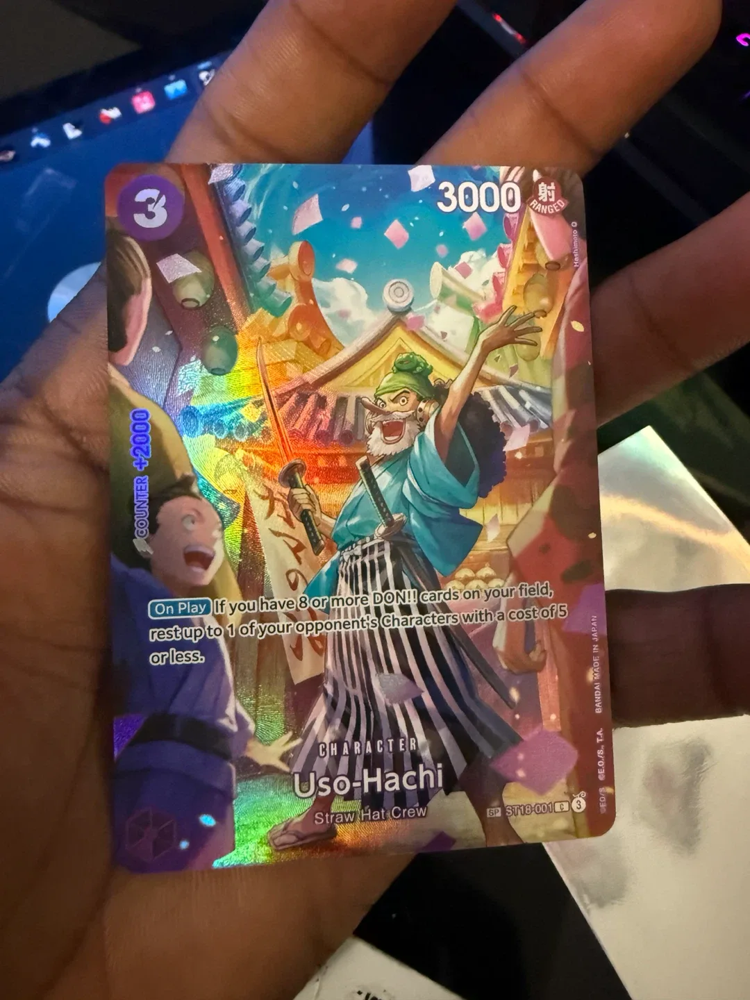One Piece Card Game Uso-Hachi Character Card - photo 4