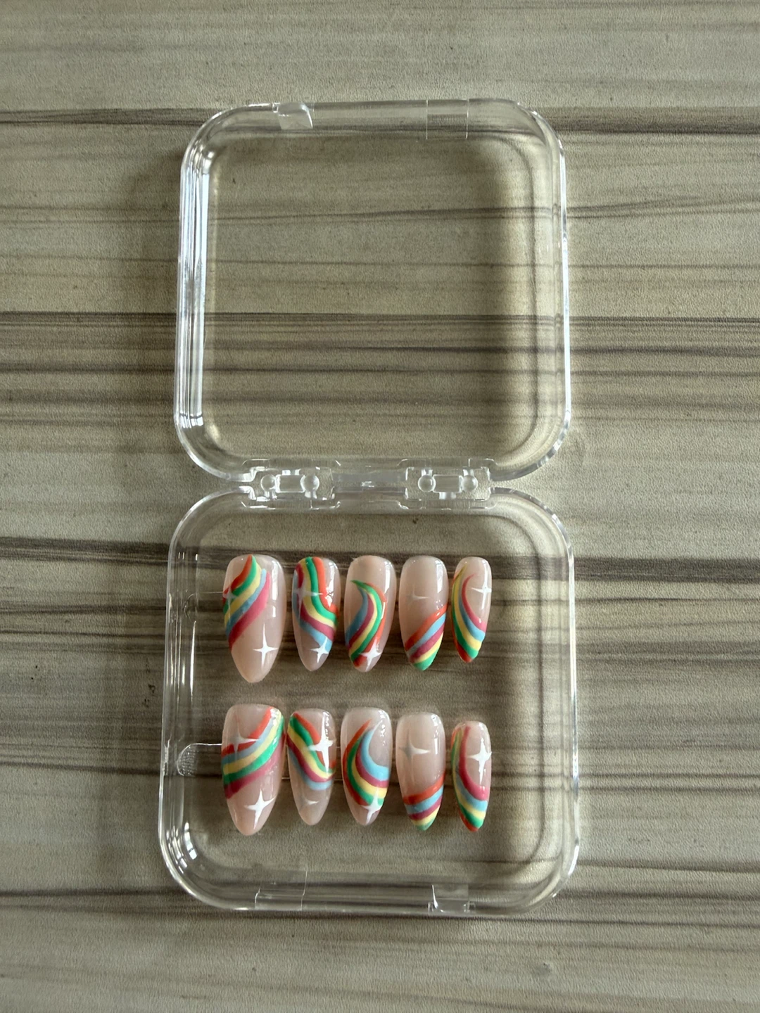 Rainbow Handmade Press-On Nails - photo 2